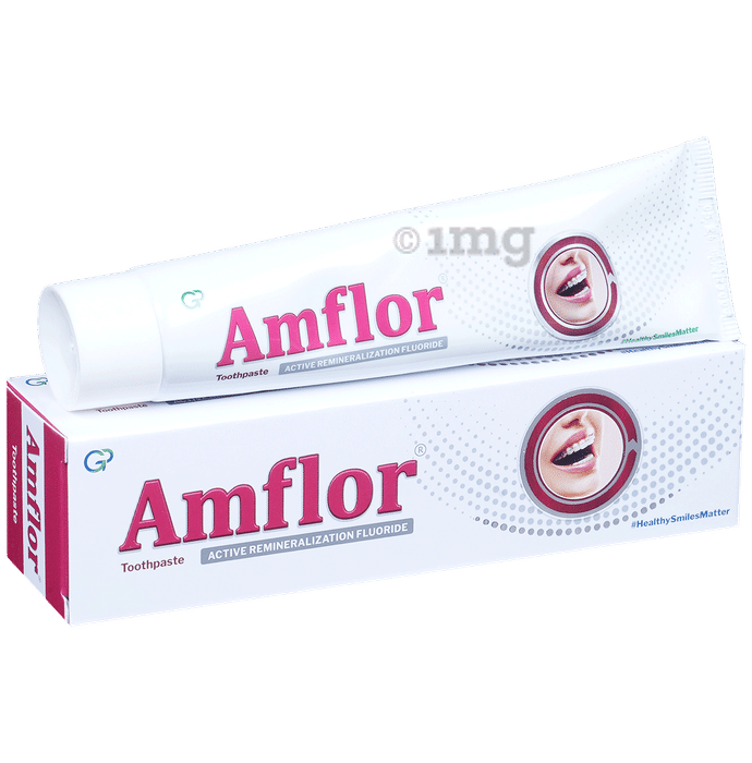 Amflor Toothpaste with Active Remineralisation Fluoride | For Healthy Gums & Strong Teeth