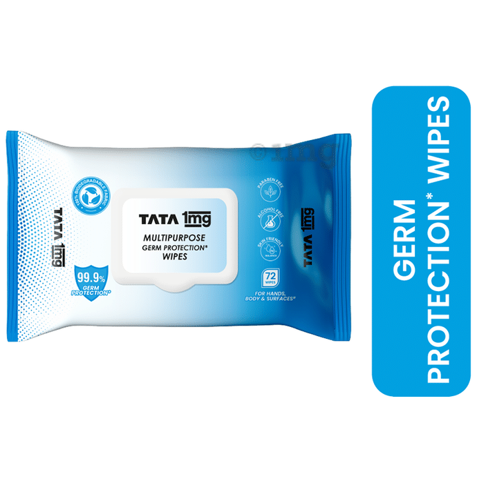 Tata 1mg Multipurpose Germ Protection Wipes - 72