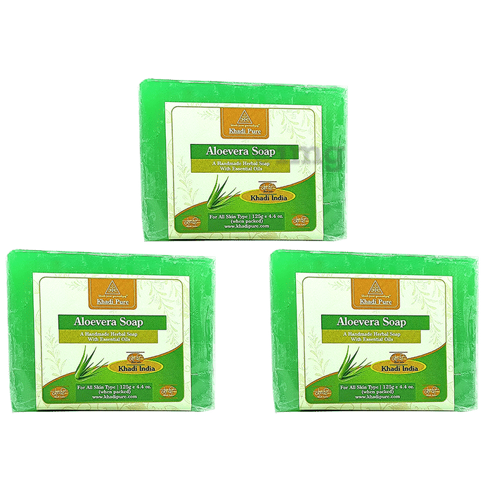 Khadi Pure Aloevera Soap (125gm Each)