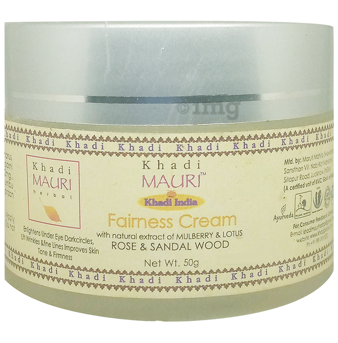 Khadi Mauri Herbal Fairness Cream (50gm Each) Rose and Sandalwood