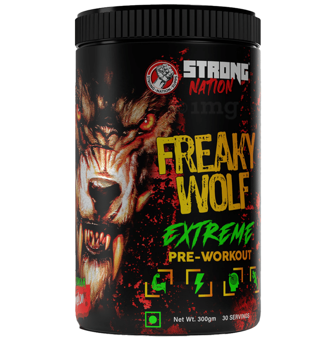 Strong Nation Freaky Wolf Extreme Pre-Workout Powder Watermelon