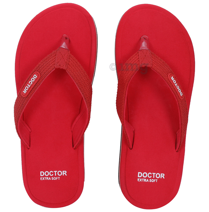 Doctor Extra Soft D 14 House Slipper for Women's Red 3