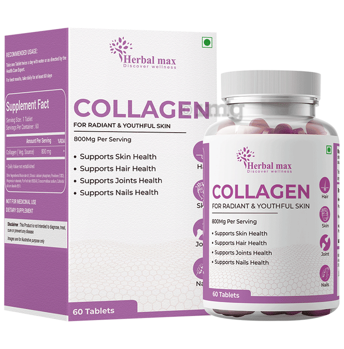 Herbal Max Collagen Tablet for Radiant & Youthful Skin