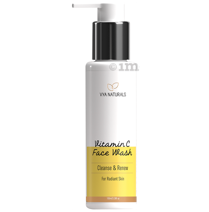 Vya Naturals Vitamin C Face Wash Cleanse & Renew for Radiant Skin