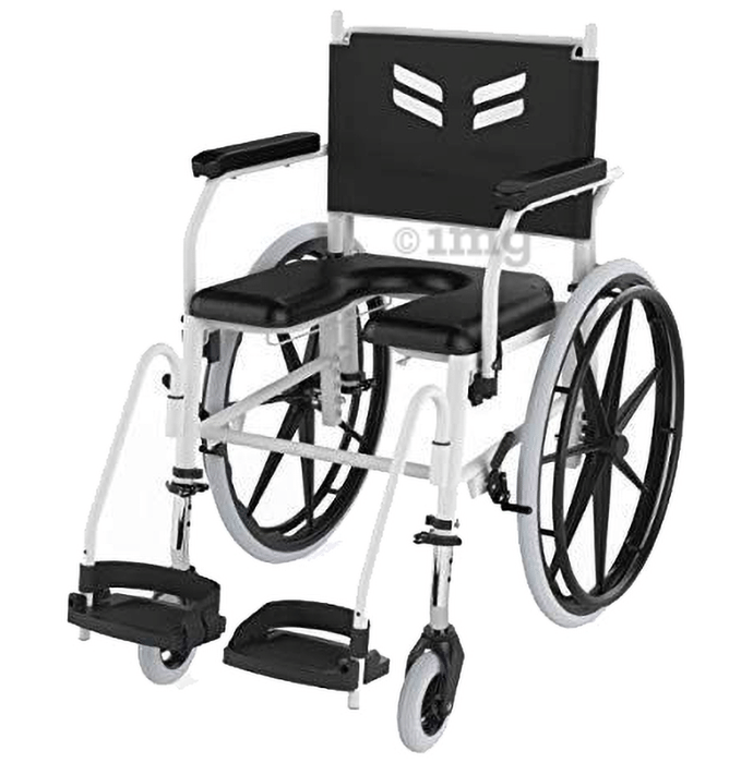 Arcatron Mobility FPS005 Prime Self Propelled Shower Commode Wheelchair Black