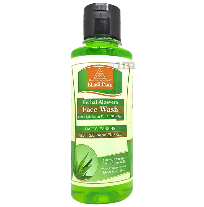 Khadi Pure Herbal Aloe Vera Face Wash SLS-Paraben Free