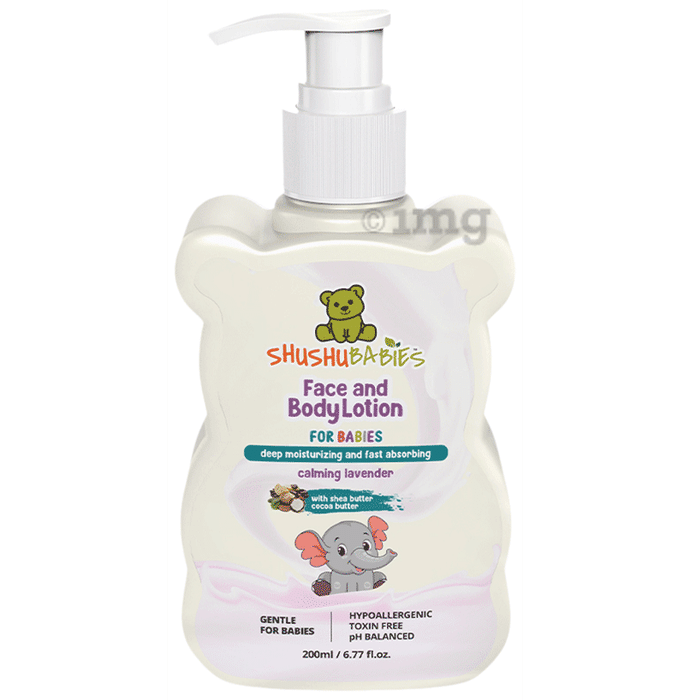 ShuShu Babies Face and Body Lotion for Babies Calming Lavender
