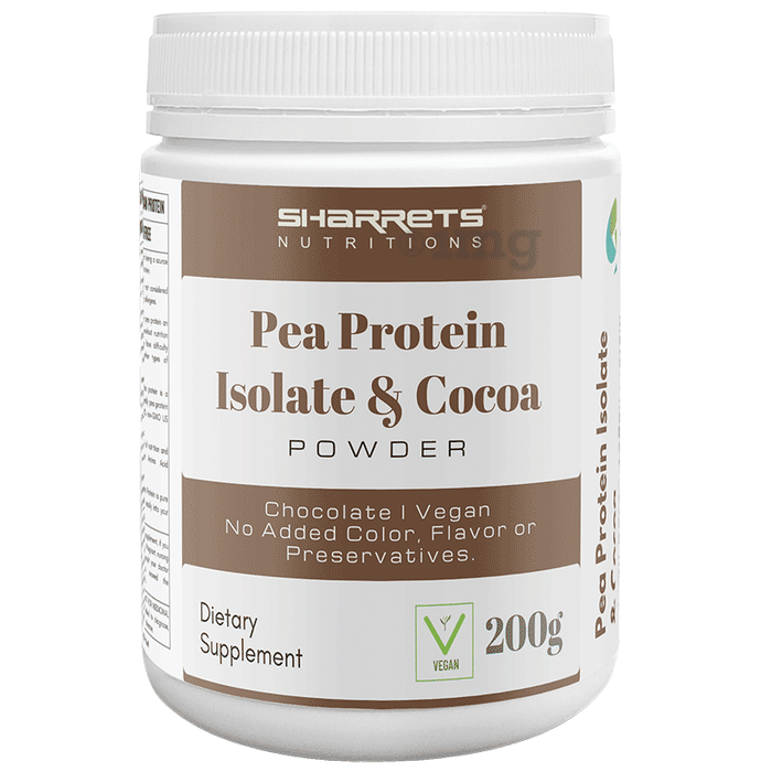 Sharrets Vegan Pea Protein Isolate 80 Powder Chocolate