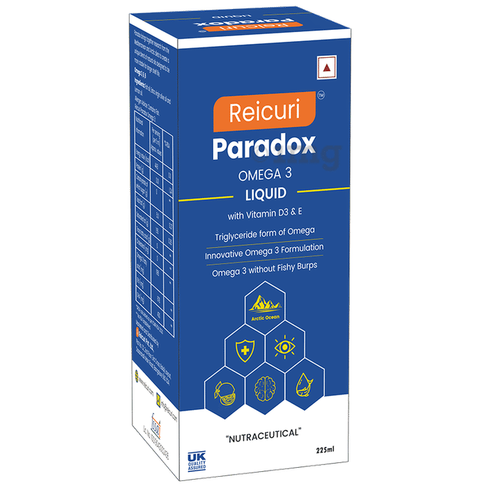 Reicuri Paradox Omega 3 with Vitamin D3 & E for Eye & Brain Health |