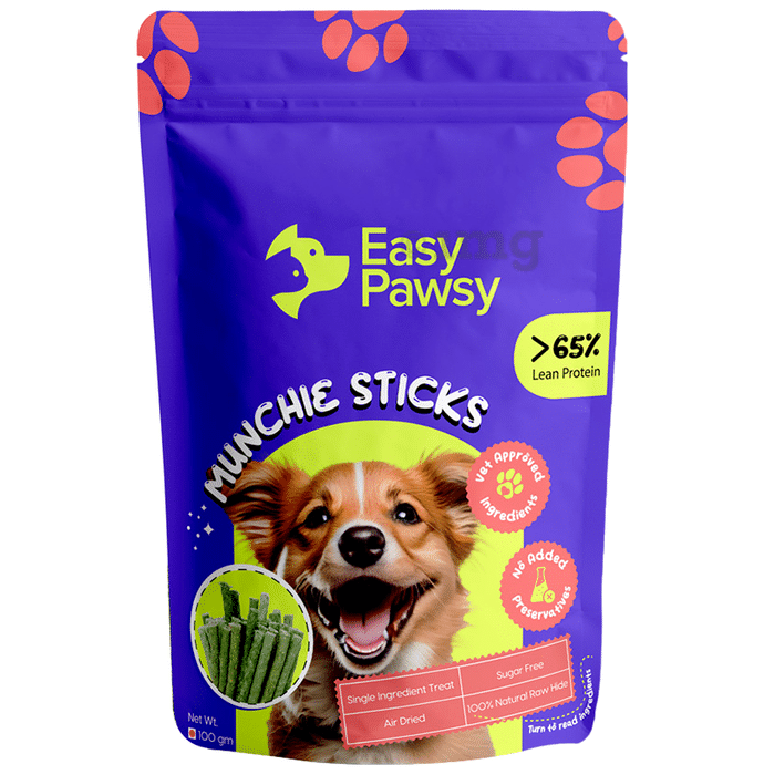 Easy Pawsy Munchy Sticks Real Treat for Dogs Sugar Free