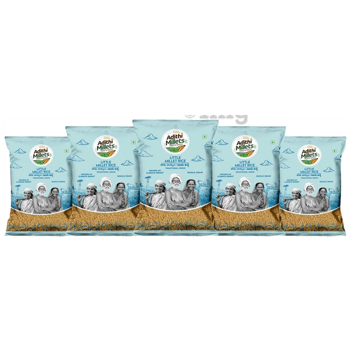 Adithi Millets Combo Pack of Little Millet (500gm Each)