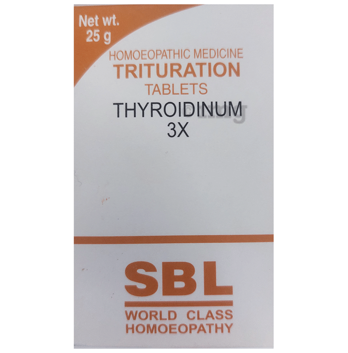 SBL Thyroidinum Trituration Tablet 3X