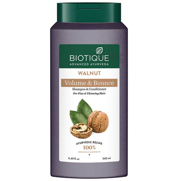 Biotique Walnut Volume & Bounce Shampoo and Conditioner