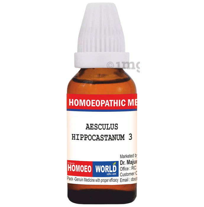 Dr. Majumder Homeo World Aesculus Hippocastanum Dilution (30ml Each) 3