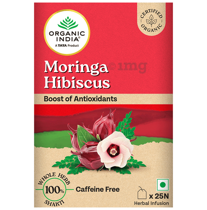 Organic India Moringa Hibiscus Green Tea