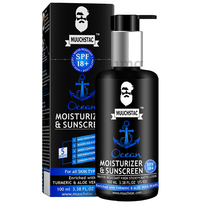 Muuchstac SPF 18+ Ocean Moisturizer & Sunscreen