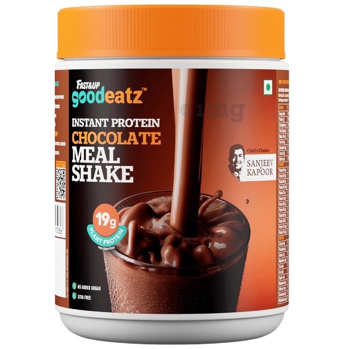 Fast&Up Goodeatz 19gm Plant Protein Instant Protein Chocolate Meal Shake