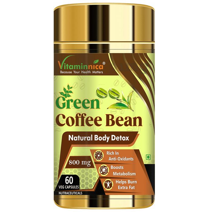 Vitaminnica Green Coffee Bean 800mg Veg Capsule
