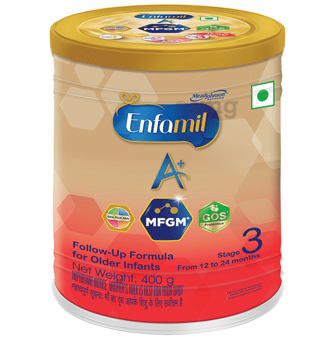 Enfamil A+ Stage 3 Follow Up Formula for Older Infants | Powder with DHA, ARA & Probiotics
