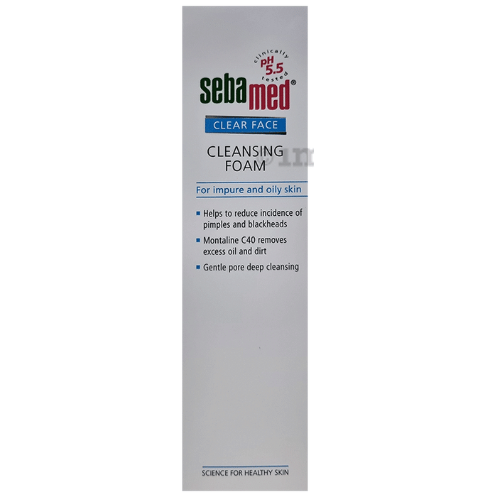 Sebamed Clear Face Cleansing Foam for Impure and Acne-prone Skin | Face Care Product for Pimples & Blackheads