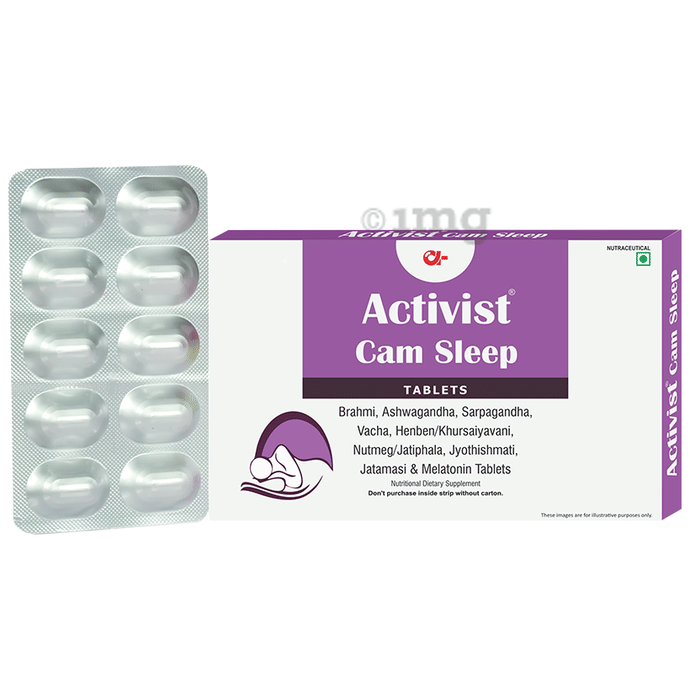 Activist Calm Sleep Tablet (10 Each) Buy combo pack of 3 strips at