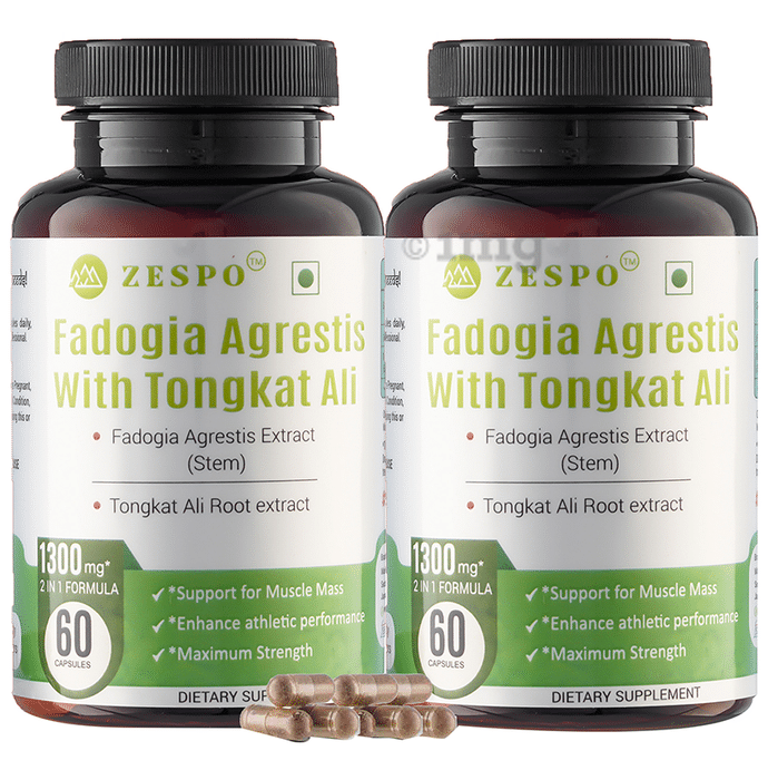 Zespo Fadogia Agrestis with Tongkat Ali 1300mg Capsule (60 Each)