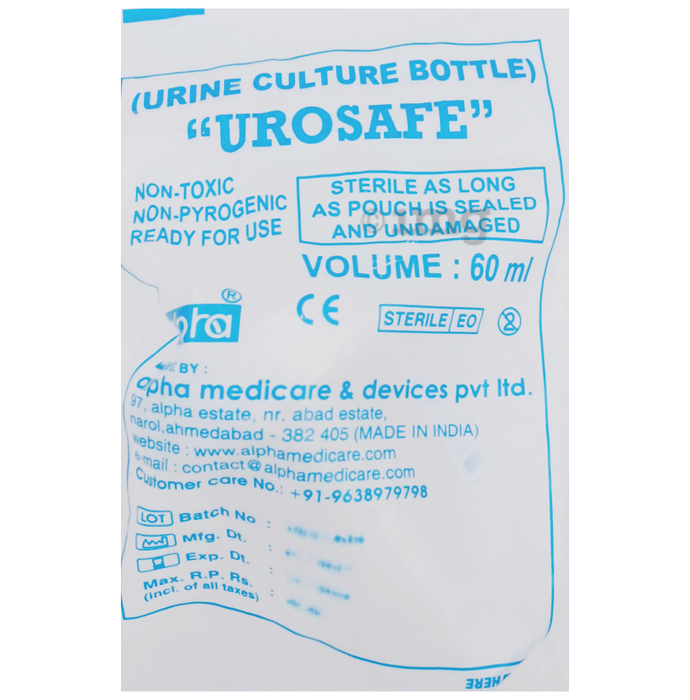 Alpha Urosafe Urine Culture Bottle