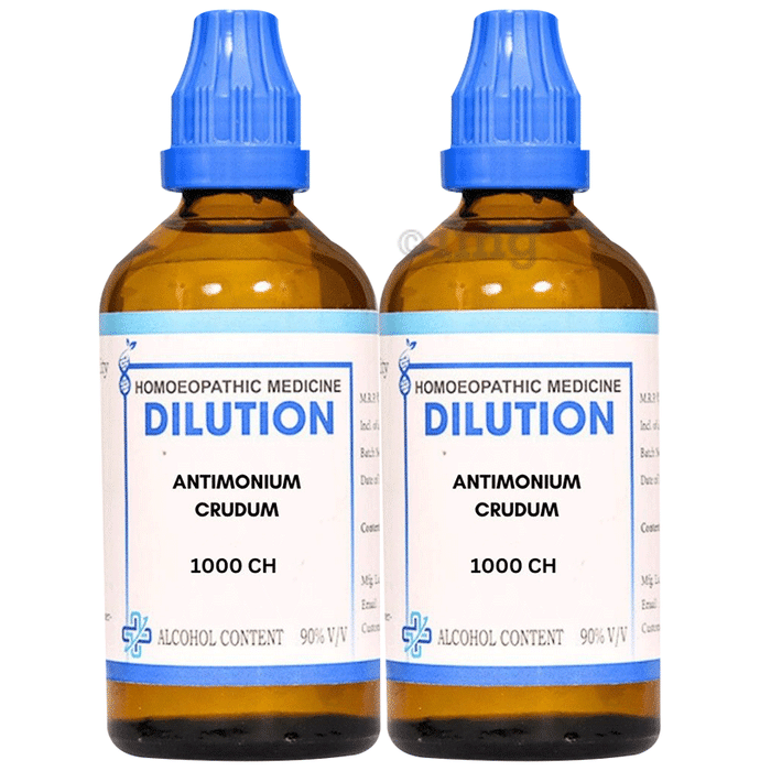 LDD Bioscience Antimonium Crudum Dilution (100 ml Each) 1000 CH