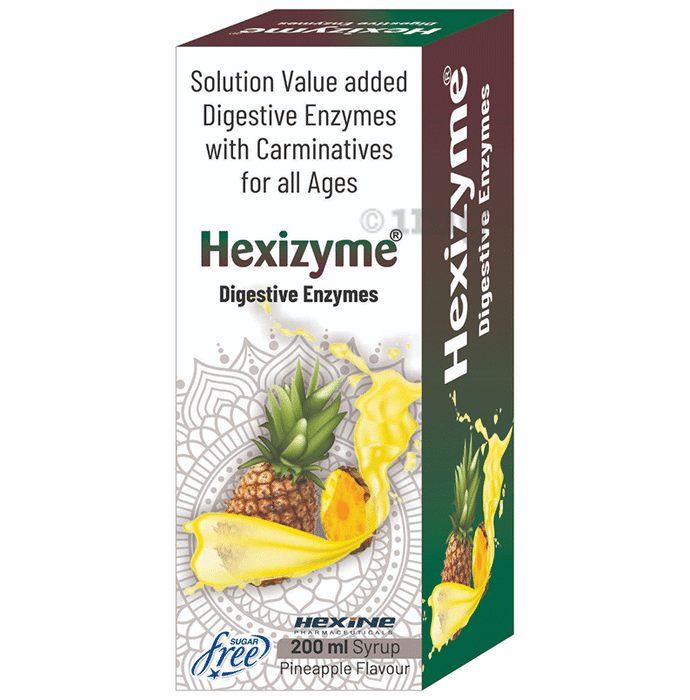 Hexizyme Digestive Enzymes Pineapple Sugar Free