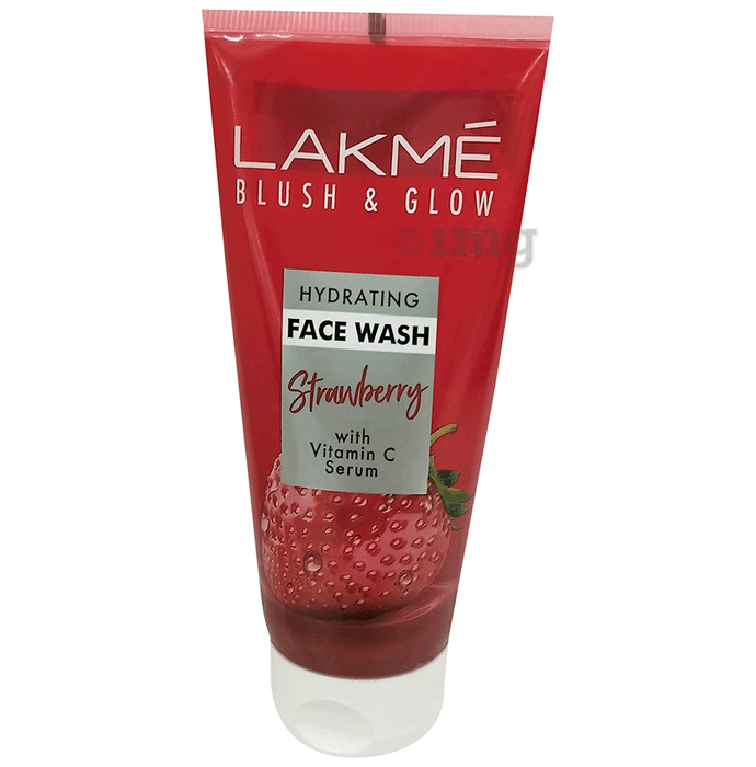 Lakme Blush & Glow Face Wash Strawberry-with Vitamin C Serum