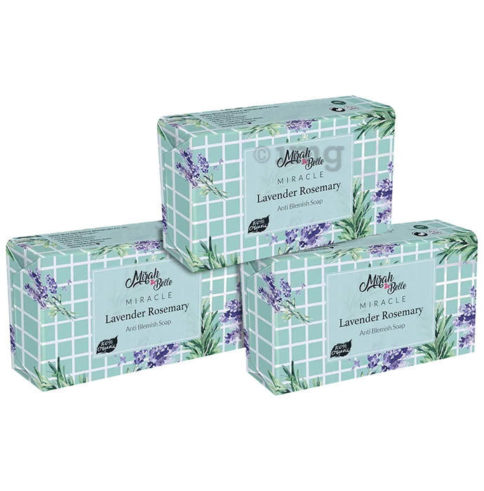Mirah Belle Lavender Rosemary Miracle Soap (125gm Each)