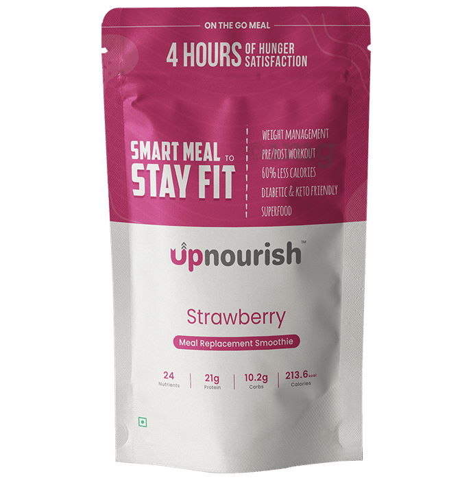 Upnourish Strawberry Meal Replacement Smoothie (50gm Each)