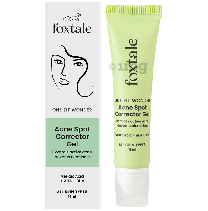 Foxtale One Zit Wonder Acne Spot Corrector Gel | With AHA & BHA for All Skin Types