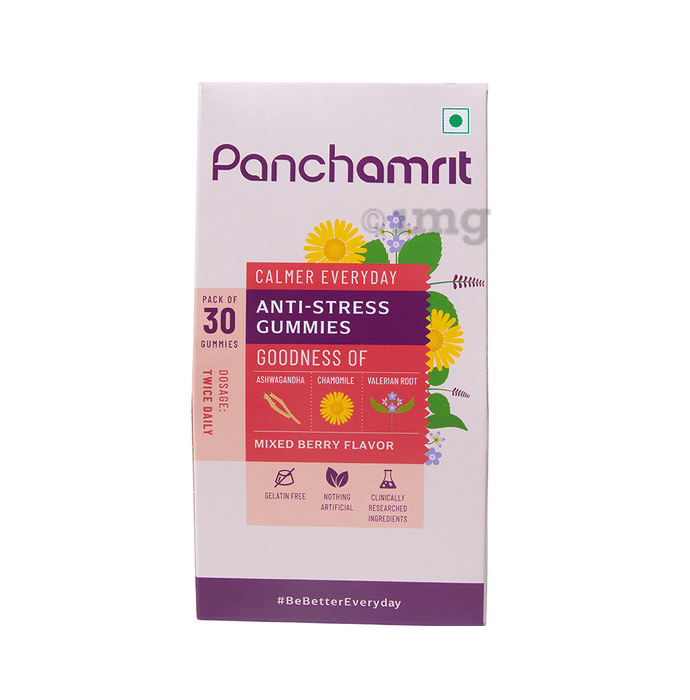Panchamrit AntiStress Gummies with Goodness of Ashwagandha, Chamomile