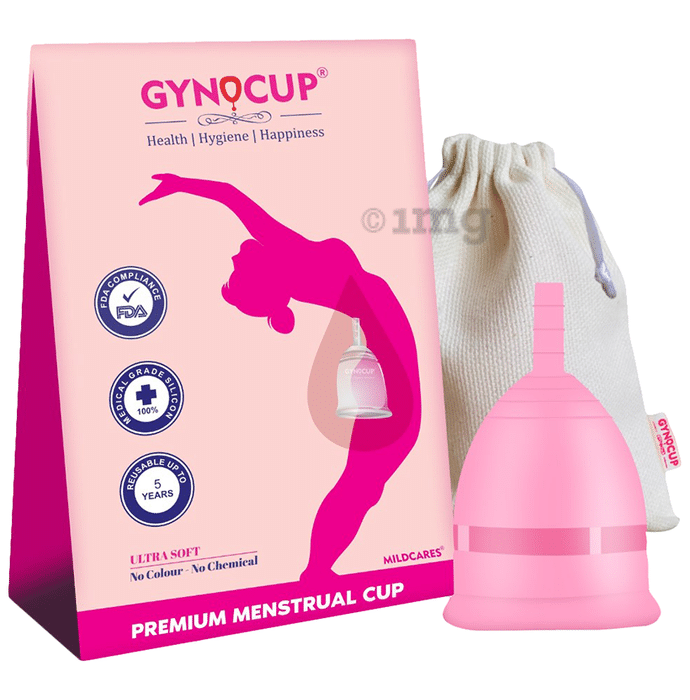 Gynocup Pink Reusable Menstrual Cup Medium