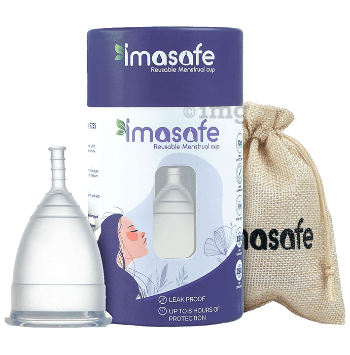 Imasafe Reusable Menstrual Cup Transparent Medium