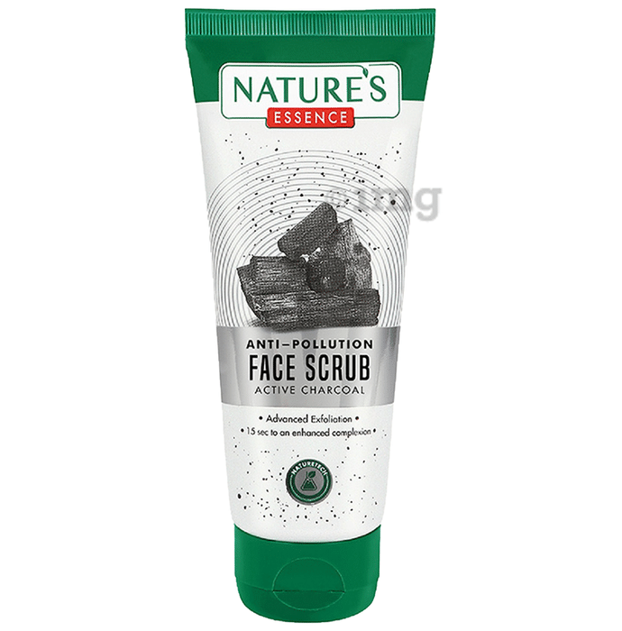 Nature's Essence  Anti - Pollution Face Scrub Active Charcoal