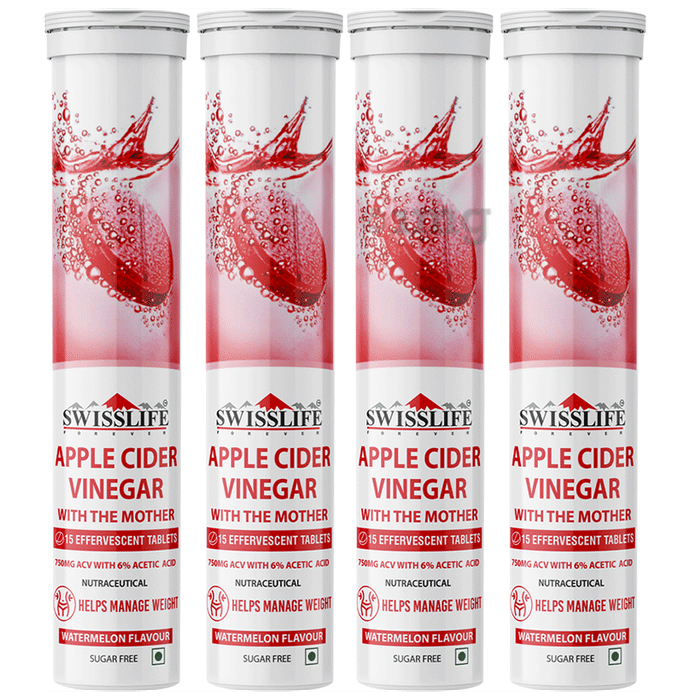 SWISSLIFE FOREVER Apple Cider Vinegar with The Mother (Each 15) Watermelon Sugar Free