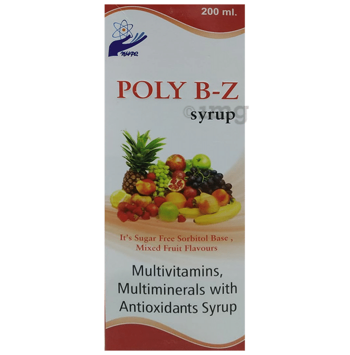 Poly B-Z Syrup Mixed Fruit Sugar Free