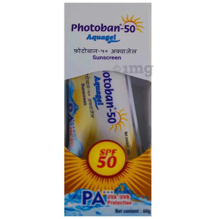 Photoban Photoban SPF 50 Aqua Sunscreen PA+++ | UVA & UVB Protection Gel