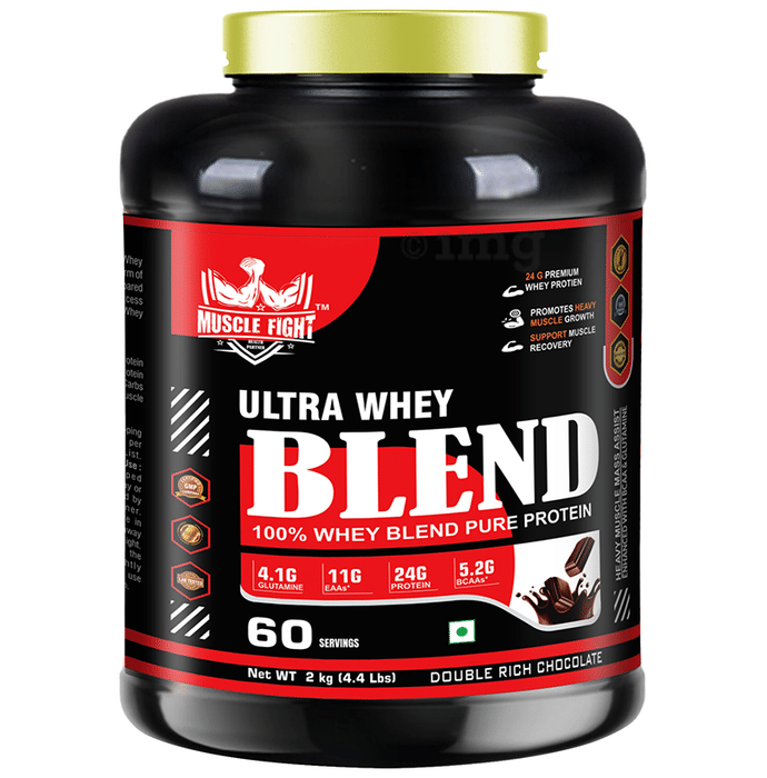 Muscle Fight Ultra whey Blend Powder Double Rich Chocolate