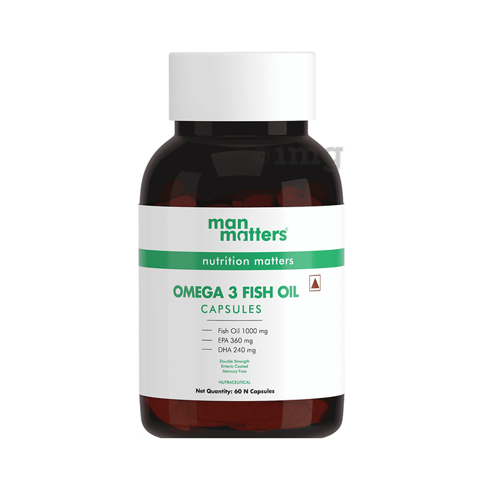 Man Matters Omega 3 Fish Oil Capsule Buy bottle of 60 capsules at best