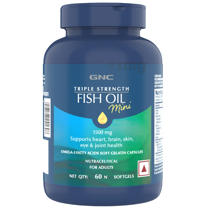 GNC Triple Strength Fish Oil Softgel Mini