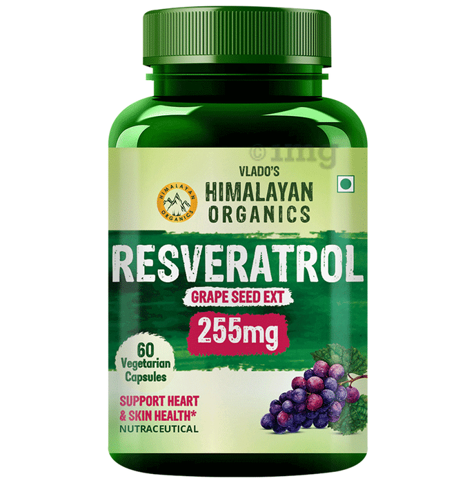 Vlado's Himalayan Organics Resveratrol Grape Seed Extract Vegetarian Capsule
