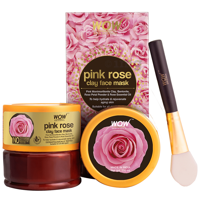 WOW Skin Science Pink Rose Clay Face Mask