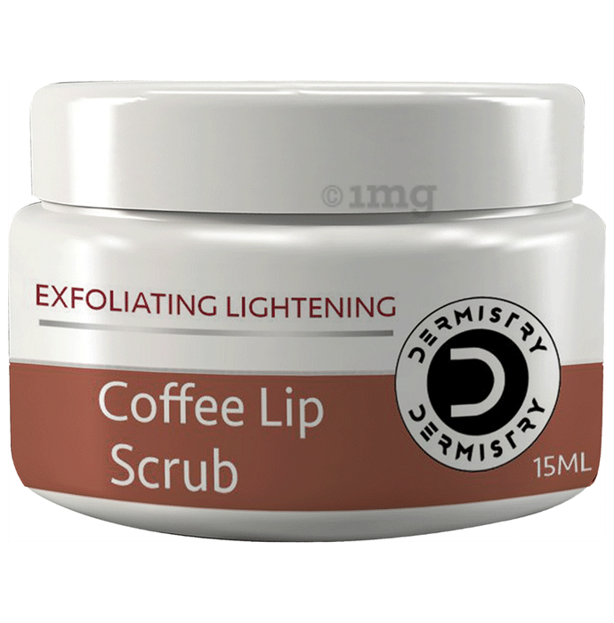 Dermistry Coffee Lip Scrub for Pigmentation Lightening Dark Lips