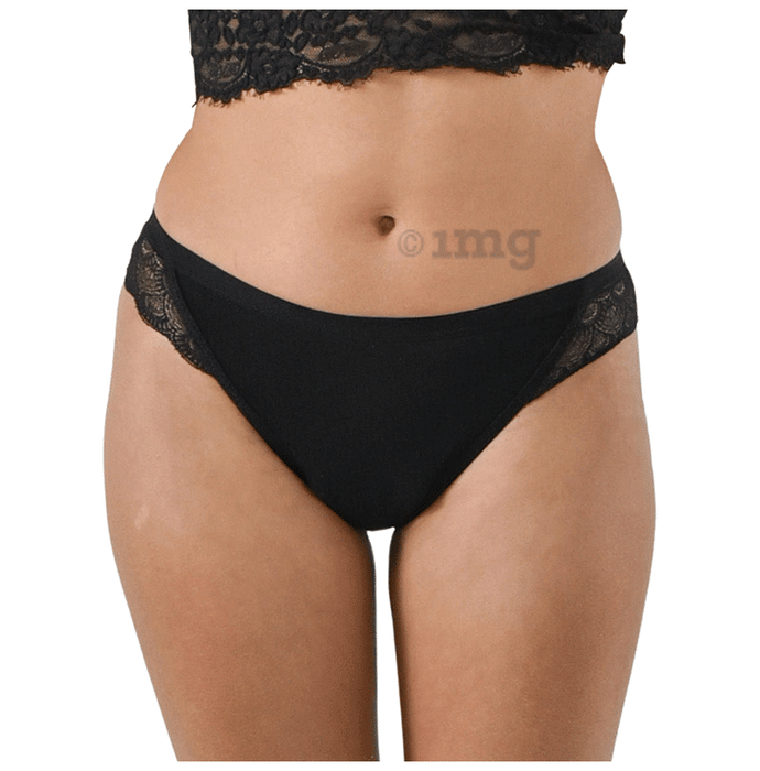 Nushu Hip-Hugger Panty Black XXXL: Buy packet of 1.0 Panty at best price in  India