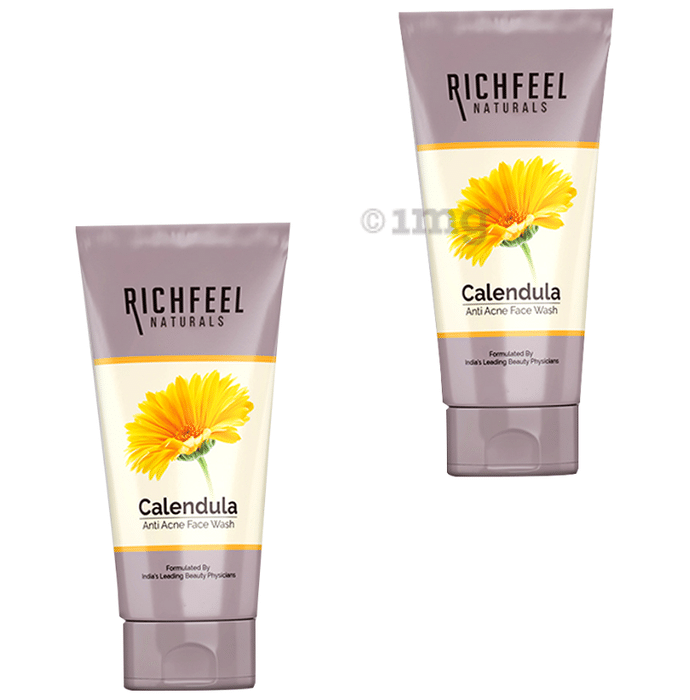 Richfeel Naturals Calendula Anti Acne Face Wash (100gm Each)