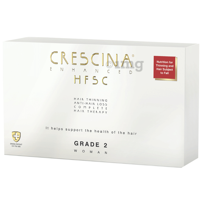 Crescina Enhanced HFSC Hair Thining Anti-Hair Loss Complete Hair Therapy Grade 2 for Woman (3.5ml Each)