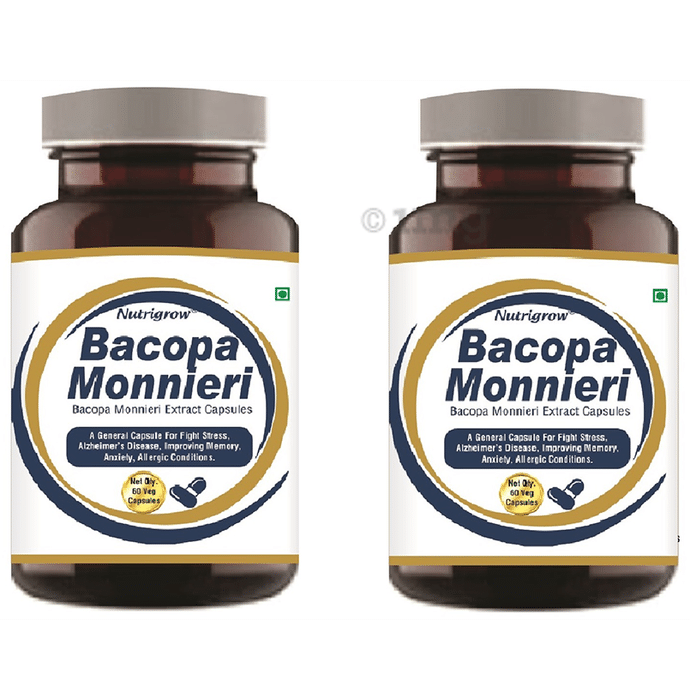 Nutrigrow Bacopa Monnieri Veg Capsule (60 Each)